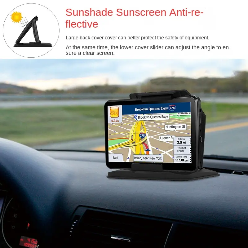 Folding screen car phone holder sunshade dashboard phone holder car navigation holder