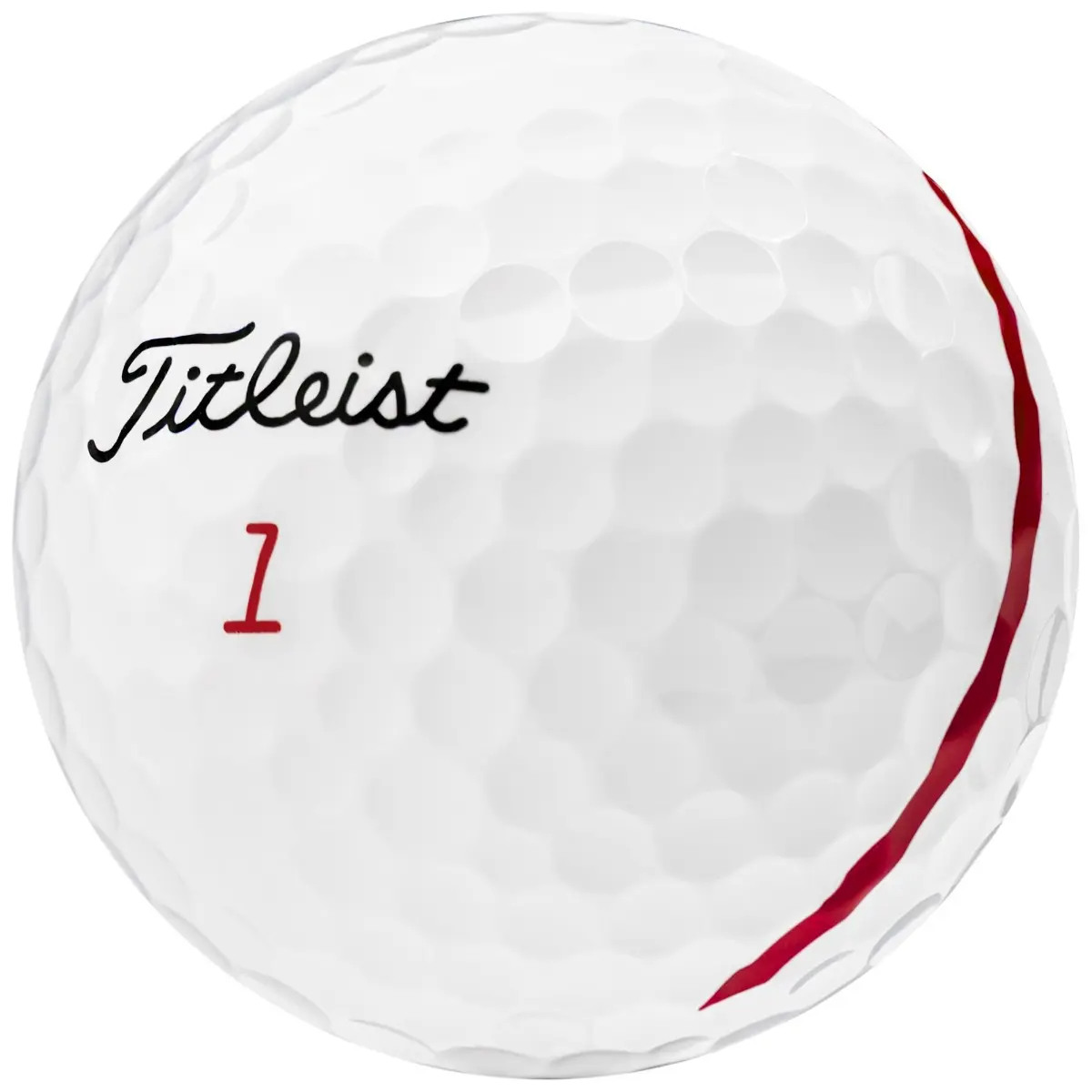 Titleist Pro V1x 2025 Golf Balls - AIM Alignment Design Red, Pristine 12-Pack Golf Gear Ball Set