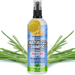 Bodhi Dog Waterless Shampoo | Natural Dry Shampoo for Dogs or Cats | Neutralizes Pet Odor | No Rinse Required | Made with Natural Extracts | Vet Approved | Made in USA (Lemongrass)
