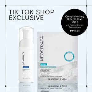 Smooth & Soothe Duo | Glycolic Face Wash + Biocellulose Mask