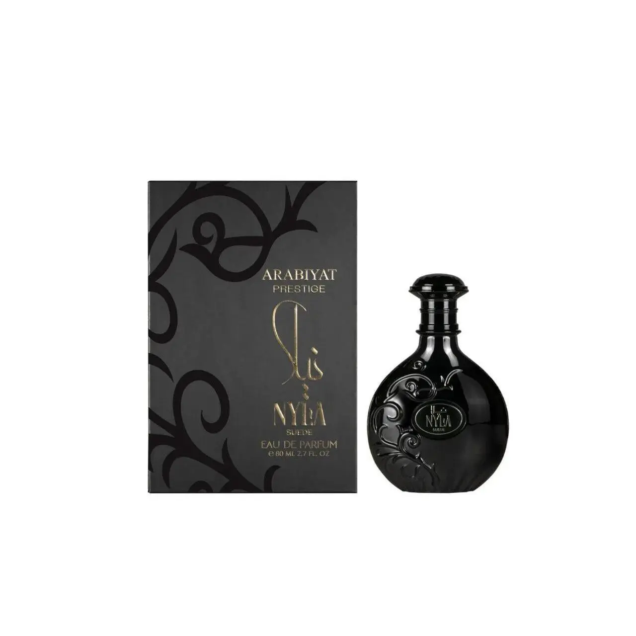 arabiyat Nyla Suede Women's EDP Spray, 80ML | Signature Scent with Caramel, Coconut Cream, and Vanilla | Arabian Fragrance Perfumes, Vanilla Scents, Spray Bottle, Women's Fragrance, Cashmere Vanilla Women's Fragrance