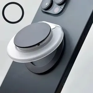 Magnetic Phone Grip for MagSafe Phone Grip with Phone Stand, Adjustable Cellphone Holder, Adjustable Kickstand for Portrait or Landscape, Strong Magnetic Hold