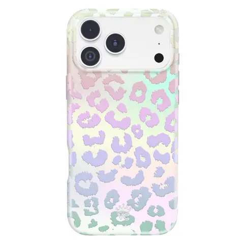 Velvet Caviar White Opal Leopard iPhone 18 Case - Cute Shockproof Drop Protection Phone Case - Fits iPhone 18 Pro Max, 18 Pro, 17, 16 & 15 & more