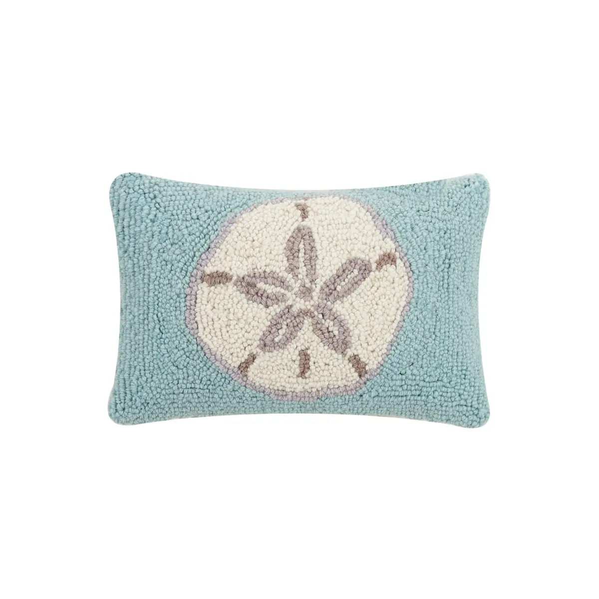 Peking Handicraft 30JES957C12OB Handwoven Standard Hook Pillow, 8 x 12 in. Sand Dollar Design, Handwoven Standard Pillows