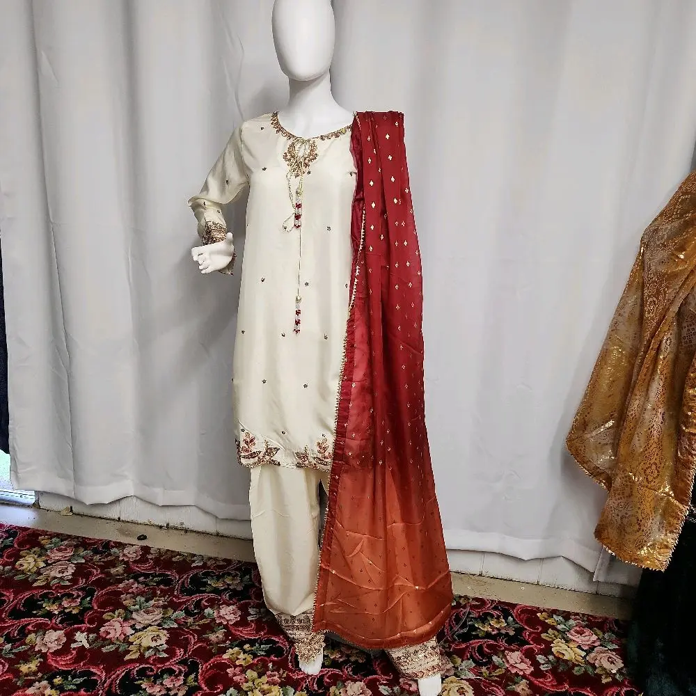 Women's 3-Piece Farshi Salwar Suit, Traditional Ethnic Wear for Casual & Festive Occasions