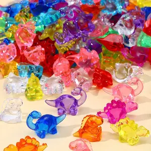 20/50 /100 pcs mini dinosaur models, colored acrylic dinosaurs, mini resin animal figurines, hidden decorations, bulk plastic dinosaur party gifts, desktop crystal decorations, vase fillers, underwater floating stones, floating diving gifts, birthd