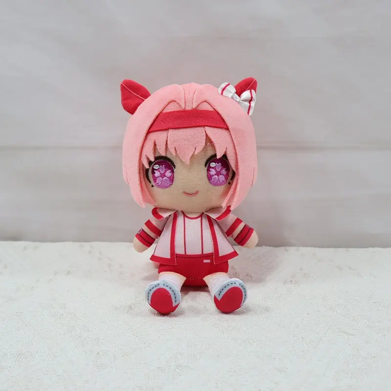 Uma Musume Pretty Derby Haru Urara Plush Doll, Cute Pink Horse‑Girl Chibi Stuffed Toy Plushie Huggable Collectible Animal Merch