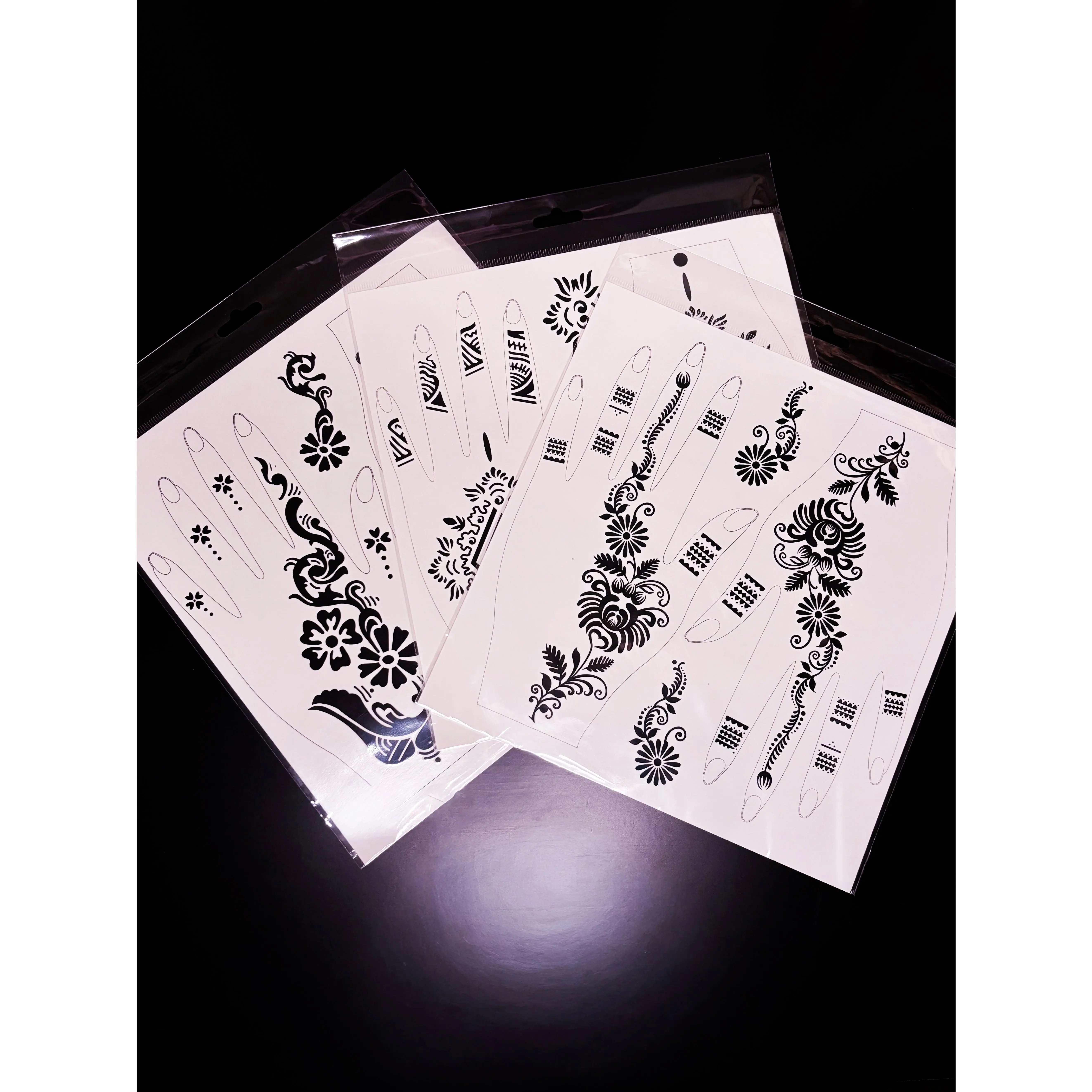 Black Henna Temporary Tattoo Set, Beauty & Personal Care Makeup Accessory
