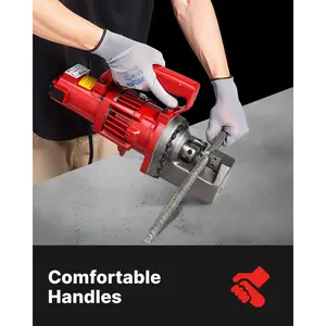 VEVOR Electric Rebar Cutter, 1250W Portable Electric Hydraulic Rebar Cutter, Cutting up to 3/4 Inch #6 4-20mm Rebar within 4 Seconds, 110V, with Easy to Carry Stainless Box