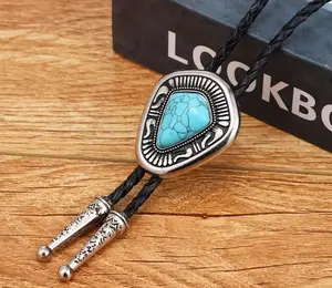 Semi Precious Stone Arrow Bolo Tie