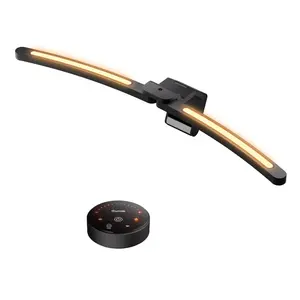 Quntis Curved Monitor Light Strip with Remote Control 26-inch LED Light Bars Independently Rotatable Dual Adjustable Desk Lamp for Curved Screens