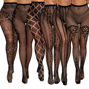 6PCS Fishnet Stockings Bundle – High Waist Suspender Style Tights | Lightweight Stretch Mesh Set