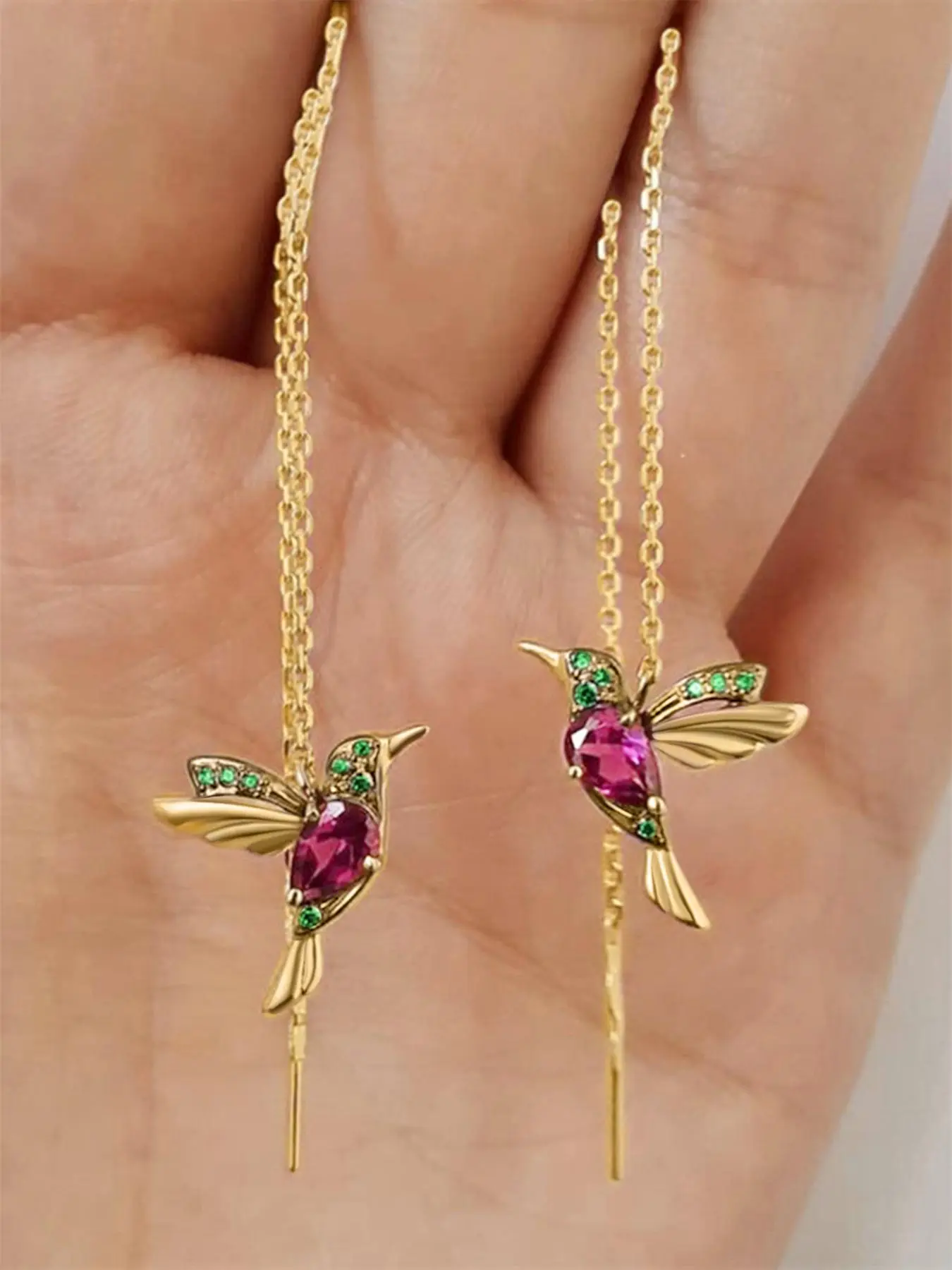 Cute Bird Design Earrings, Fashionable Jewelry for Women, Trendy All-match & Exquisite Jewelry for Birthday Gift, Trendy Fashionable Accessories