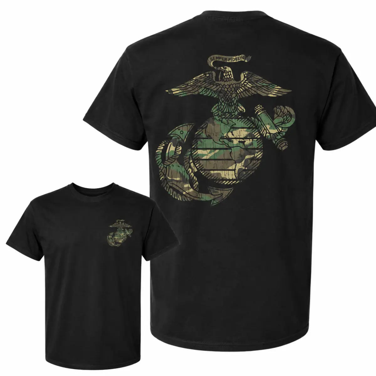 🦅⚓🟩USMC Eagle Globe And Anchor Shirt, Marine Corps Camo Logo T-Shirt, Semper Fidelis Military Graphic Tee, Marine Veteran Apparel, Patriotic USMC Shirt, Armed Forces Support Gift, Military Pride Clothing, Veteran Tribute Tee