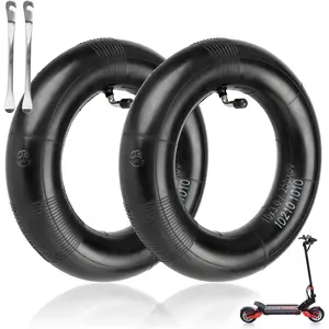 (2-Pack) 10x3 Replacement Inner Tubes with 90 Degree for 255x80 90/65-6.5 80/65-6.5 Tires Scooter