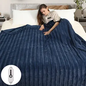 Electric Blanket Full Size Durable Hand Tie-Dyed Heats Up And Keeps Warm In Winter, Featuring 4 Heating Levels And 10-Hour Intelligent Auto-Shutoff, This Electric Blanket Is Suitable For Beds, Sofas, And Offices, Easy To Use, And An Excellent Gift Choice