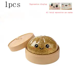 2026 New Edition: Glitter Dumpling Squishy (Includes Packaging Box) — Stress-Relieving Tactile Toy, Mysterious Glitter Dumpling, Stress-Relief Clay Squeeze Ball, Mother's Day/Father's Day Gift