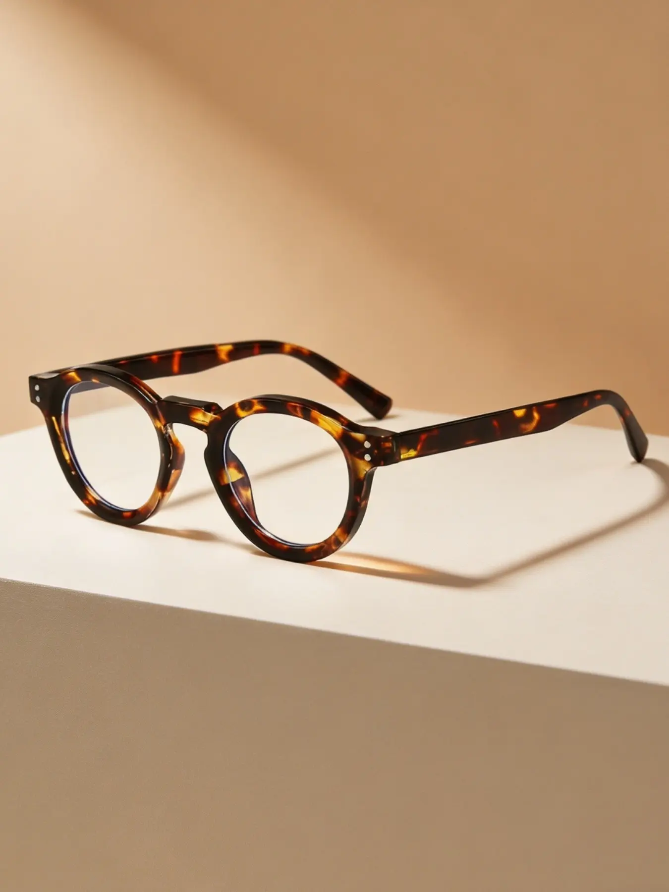 Fashionable New Bookworm Style Blue Light Blocking Round Frame Glasses, Vintage College Look, Durable Lightweight, Perfect for Work and Daily Use, Lightweight Eyewear