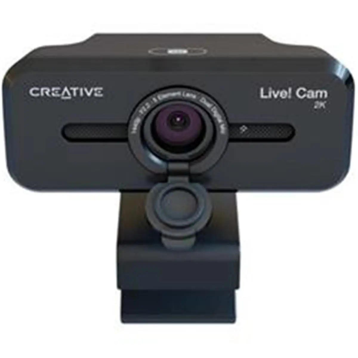 Creative Labs 73VF090000000 Cam Sync V3 2K QHD USB Webcam with 4X Digital Zoom, Privacy Lens & 2 Mics for PC & Mac
