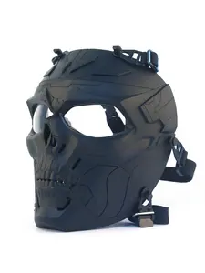 Halloween Skull Mask, Role Play Costume Mask, Outdoor Cosplay Game Mask, Solid Pattern, Party Style, All Seasons