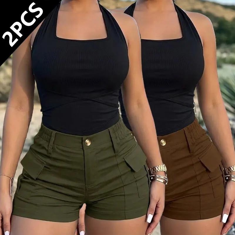 2 Women’s Sports Shorts – Perfect for gym, running, and outdoor workouts | Sporty Style | Workout Accessories