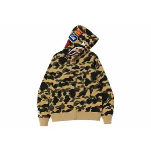 BAPE 1st Camo Shark Full Zip Hoodie Yellow (men) by StockX