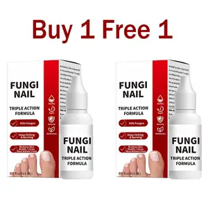 【Buy 1 Get 1 Free】Toenail Fungus Treatment, Antifungal Solution for Toenail or Fingernail, Triple Action Formula, Remove Fungal, Repair and Renewal Damaged Nails, 0.5 Fl Oz