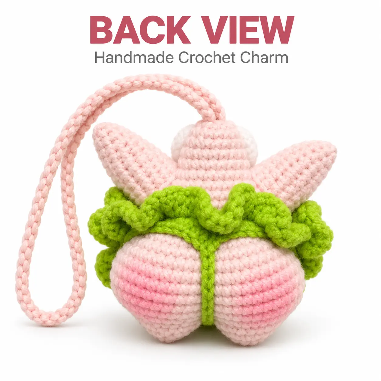 Handmade Crochet Starfish Charm, Cute Knitted Keychain & Car Hanging Decor, Unique Accessory for Bags, Backpacks & Rearview Mirrors, Holiday Gift
