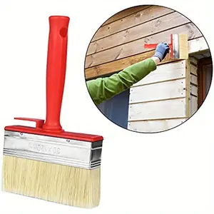 1pc Large Paint Brush, Ideal for Smooth and Even Coverage on Home Walls, Doors, Floors, and Wood Decoration!