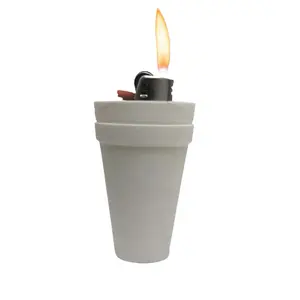 Double Styrofoam Cup Lighter Sleeve