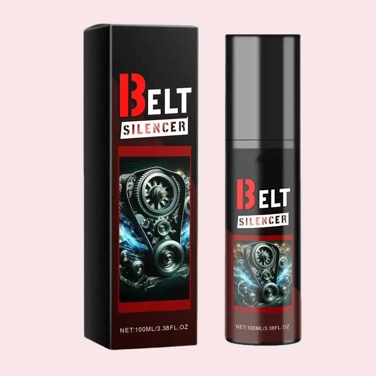 100ml Car Belt Noise  - Automotive Belt  Anti-Age Friction Reducer Prolongs Belt Life Dressing for Cars SUVs & Trucks spray Automobile Engine Cleaner Heavy Duty Degreaser