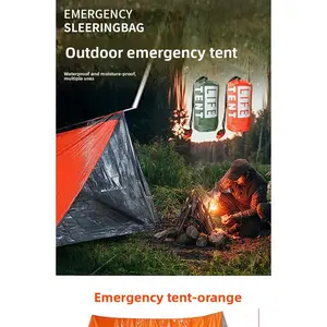 2026 outdoor emergency tent portable emergency rescue and disaster relief camping cold sleeping  thermal insulation blanket mountain camping Cube Conversion Kit Hiking Folding pop