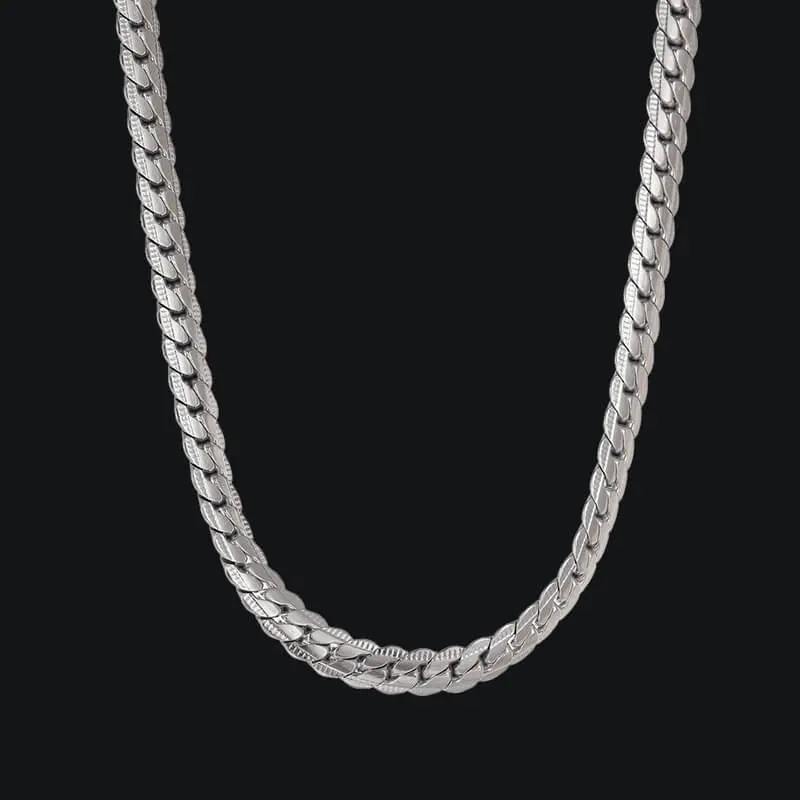 GTHIC Unisex Cuban Link Chain Stainless Steel Jewelry, Fashion Daily Wear Accessory, Rapper Gift