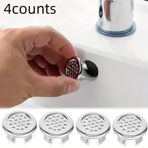 Round Basin Sink Overflow Cover Ring Insert Replacement, Durable Construction & Easy Installation Sink Overflow Ring Cover Insert, Bathroom Fixture Accessories, Bathroom Accessories Set