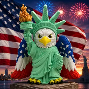 Liberty Eagle – 5.5" Patriotic Freedom Eagle - Desktop Decor