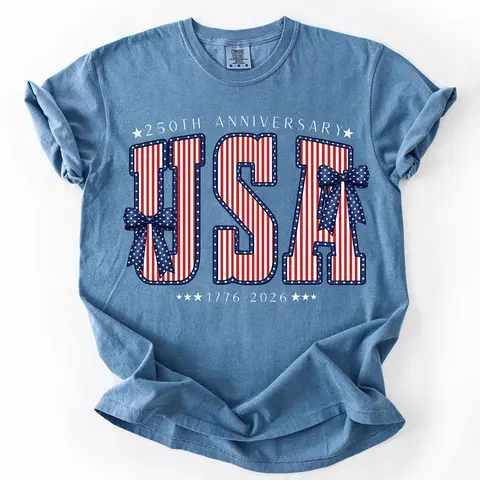 Women's Fitted Ring-Spun Cotton Crew Neck Split Tank Top Tee - Retro Chic, Breathable, Soft, Short-Sleeve, USA 250th Anniversary 1776-2026 Semiquincentennial 4th of July, 25th Anniversary, Casual America-Themed Patriotic American Graphic Basic Top