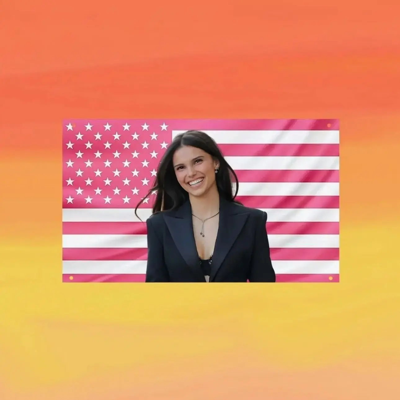 Inde Navarrette Actress Theme Fabric US Wall Tapestry Flag, Celebrity Art, Bedroom Decor