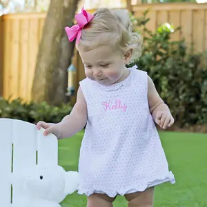 Pink Polka Dot Skirt Bubble - Soft Knit Baby and Toddler Girls Outfit