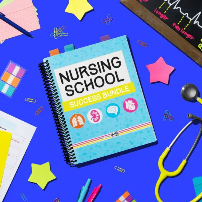 Nursing School Spiral Bound Success Bundle – Complete Study Notes for Fundamentals, Med Surg, Pharmacology, Maternity & Pediatrics | Nursing Student Study Guide
