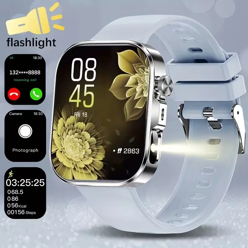 2026 New Smartwatch, Multifunctional Smartwatches, Wireless Calling, Pedometer Fitness Tracker, Steps/Calories Counter, Multiple Sports Modes, Call SMS Reminder, Message Push & Information Alerts, Weather Update & Alarm Clock