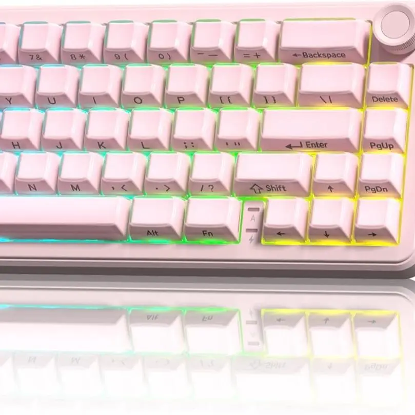 Womier L65 60% Layout Wireless Mechanical Keyboard,Cute  Gaming Keyboard with Knob, Game Keyboard, Keyboardgaming
