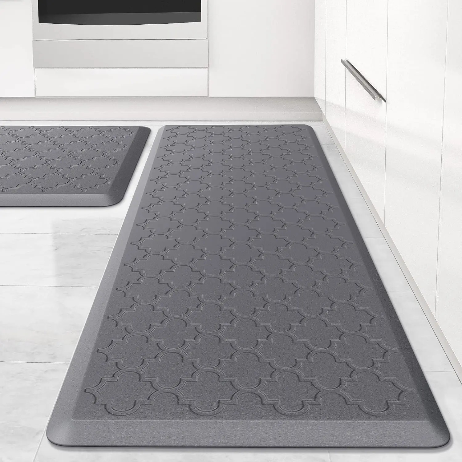 Kitchen Mat [2 PCS] Cushioned Anti-Fatigue Floor Mat, Waterproof Non-Skid Ergonomic Comfort Foam Rugs, Standing Mat for Kitchen, Floor,Office, Sink, Laundry