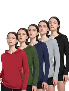 Cymebosilux warehouse 5pcs Women's Quick-Dry Hoodie Set Lightweight And Breathable Long-sleeve Sports Top Non-stretch Fabric Suitable for All Seasons