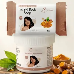 Byenblan Turmeric Mini Set - 2 oz Face Cream, 4 oz Face Soap