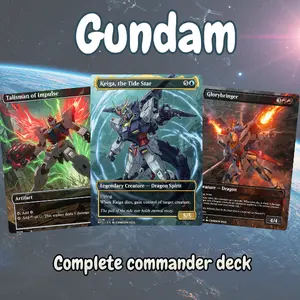 Gundam Waifu MTG Deck  100 Card EDH Commander + Tokens | Anime Proxy Set for Collectors & Gamers – Proxy EDH