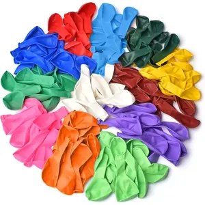 Thickened 120PCS 12 Inches 13 Kinds of Rainbow Color Latex Balloons for Kid's Birthday Party Decorations