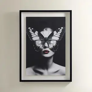 Z Gallerie Butterfly Kiss Wall Print - Photo-Printed Butterfly Wall Arts, Home Decor Items, Home Decor Poster
