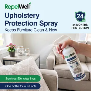 Upholstery Protect Stain & Water Repellent Spray Eco-Friendly, Pet-Safe Spray Keeps Your Fabric, Leather & Suede Upholstery Looking Like New