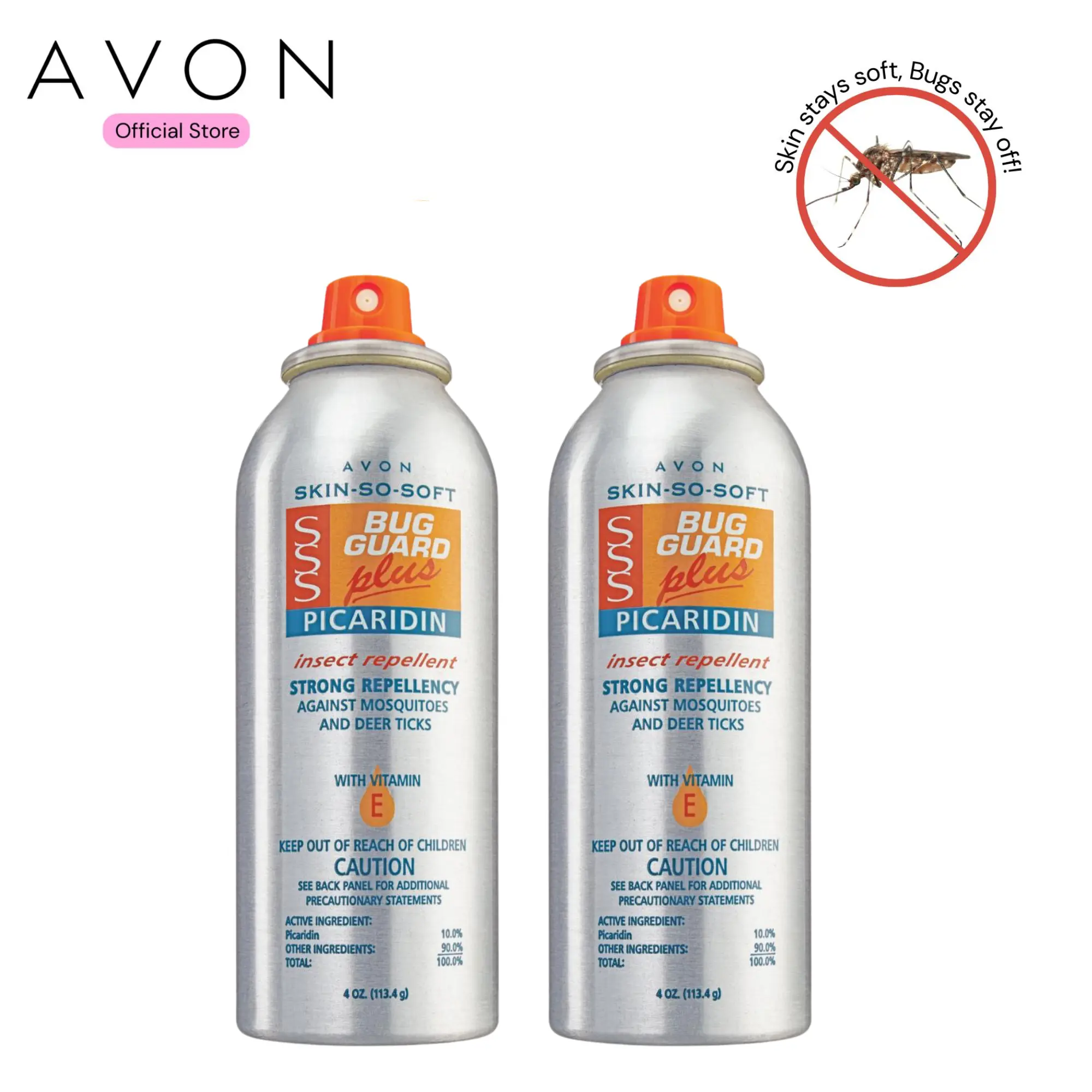 2-Pack Skin So Soft Bug Guard Plus Picaridin Aerosol Spray 2-Pack Skin So Soft Bug Guard Plus Picaridin Aerosol Spray