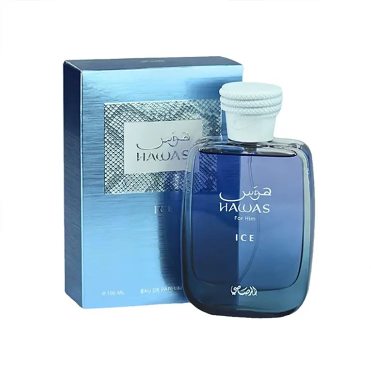 RASASI Hawas Ice Eau De Parfum (EDP) - 100ml Men's Cologne, Long-Lasting Fresh Masculine Fragrance